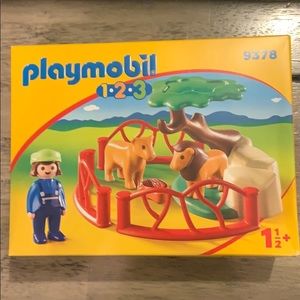 NEW! Playmobile 1-2-3 Lion Set #9378